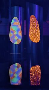Image of beautiful Hawaiian lights lava lamp cover accessories from Boogie Shades.